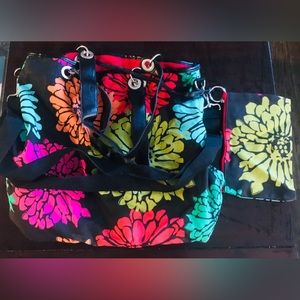 Flower Purse with Makeup Bag